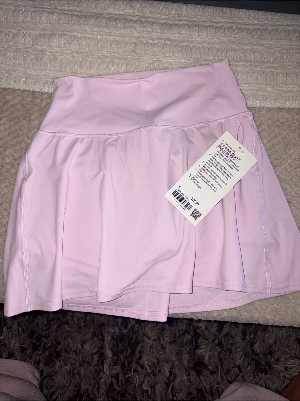 lululemon athletica Light Pink Athletic Skort